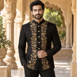 Black Indo Western set